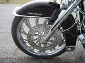Complete chrome front end with single sided front brake conversion.